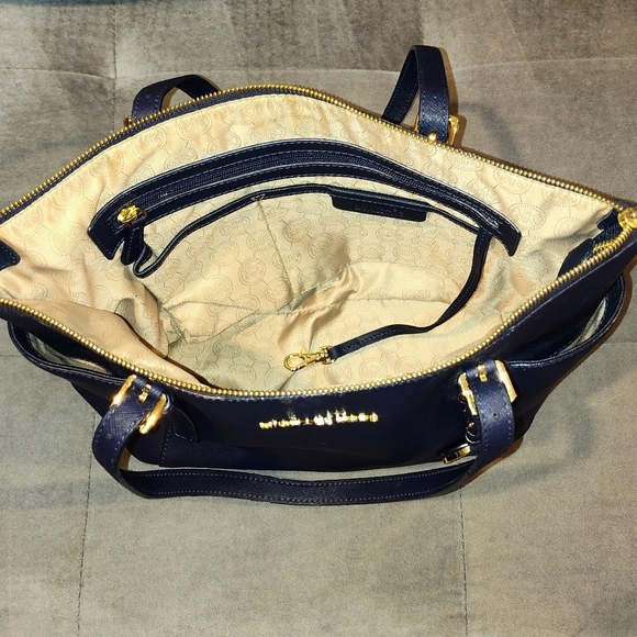 Michael Kors Navy Blue Tote - Picture 11 of 12